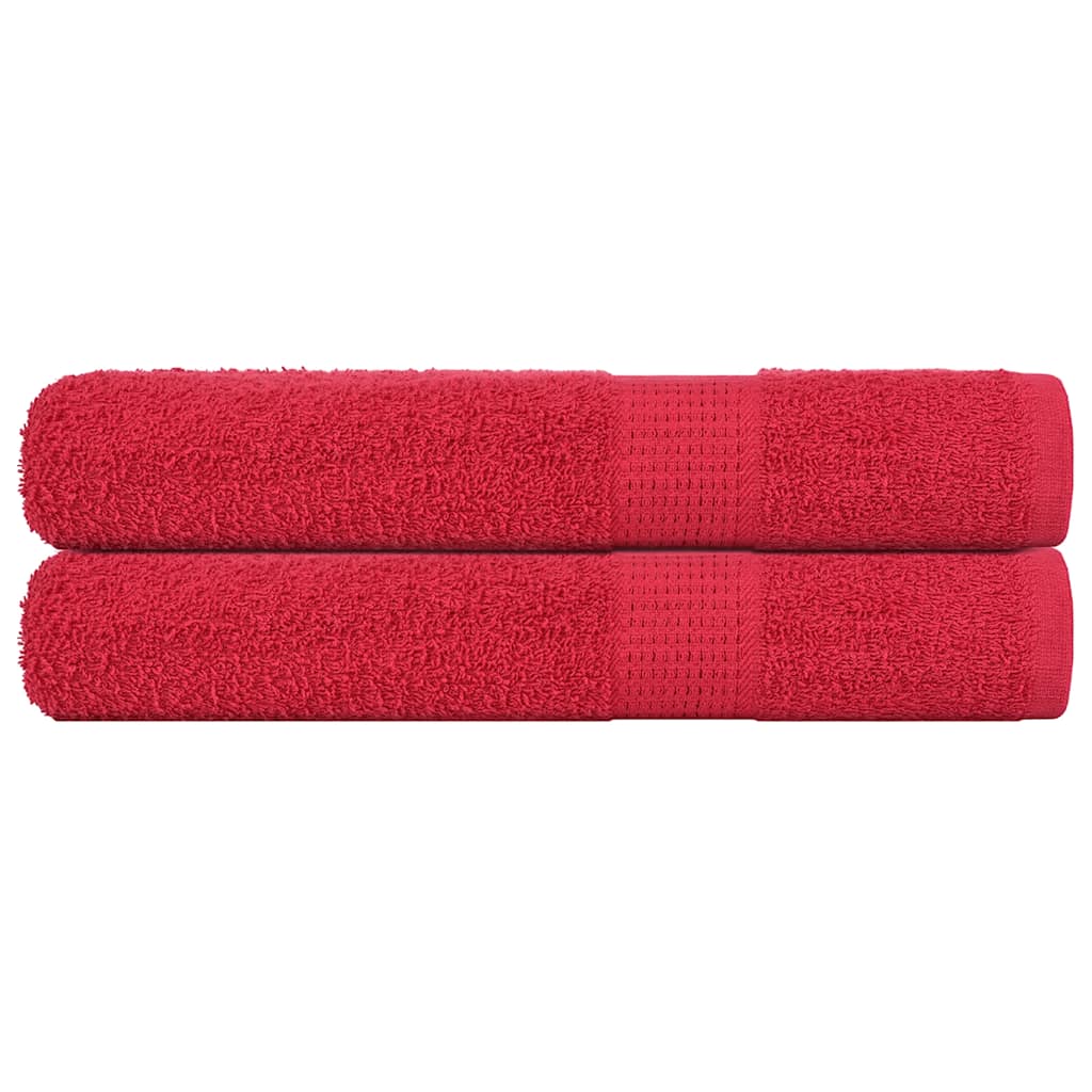 Vidaxx Saunatücher Frogn 2 Stk 80x200 cm 360 g m² rot
