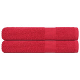 Vidaxx Saunatücher Frogn 2 Stk 80x200 cm 360 g m² rot