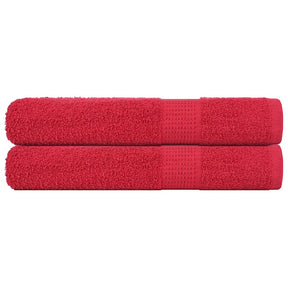 Vidaxx Saunatücher Frogn 2 Stk 80x200 cm 360 g m² rot