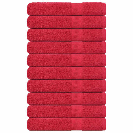 VidaXL Saunatücher Frogn 10 Stück 80x200 cm 360 g m² rot
