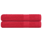 Vidaxx Handtücher 2 Stück 100x200 cm 360 g m² 100 % Baumwolle rot