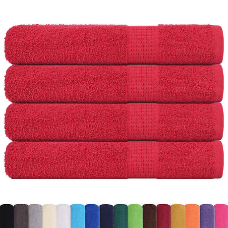 Vidaxx Handtücher Frogn 4 Stk 100x200 cm 360 g m² rot