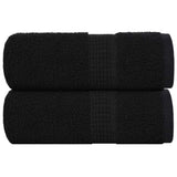 Vidaxx Waschlappen 2 Stück Frogn Black 30x30 cm 100 % Baumwolle