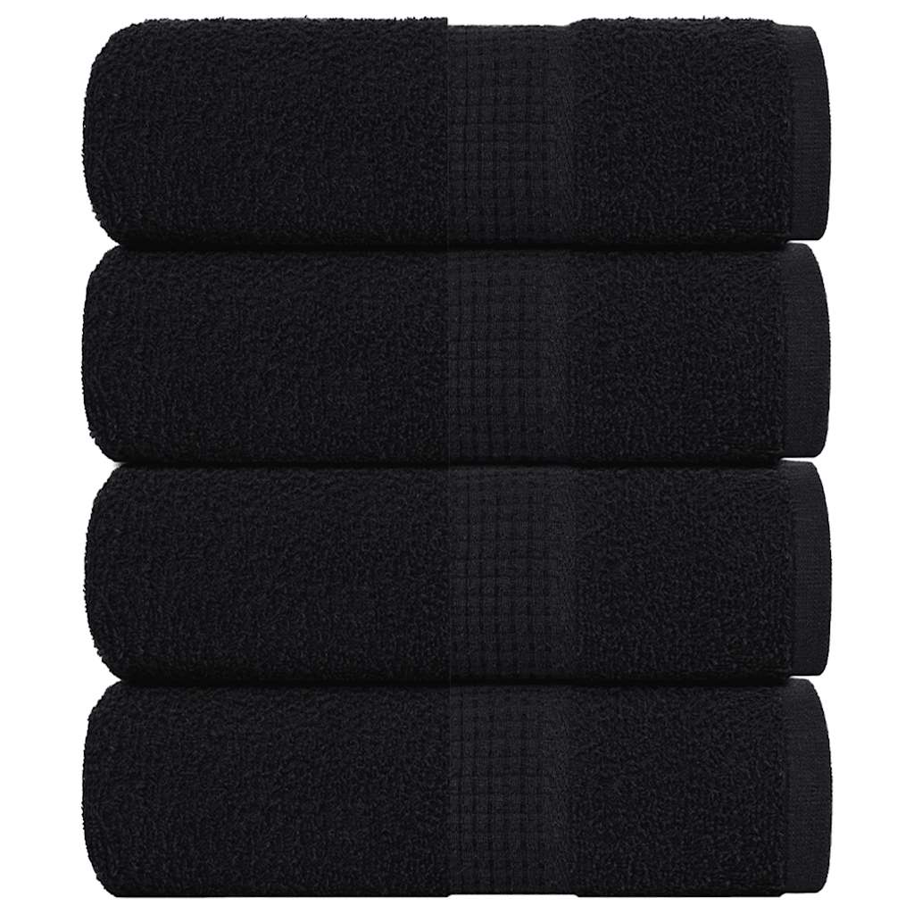 Vidaxx Waschlappen 4 Stück Frosch schwarz 30x30 cm 100 % Baumwolle