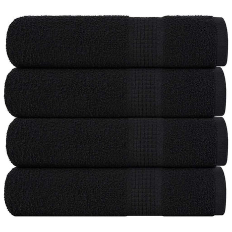 Vidaxx Handtücher Frogn 4 Stück 50x100 cm 360 g m² schwarz