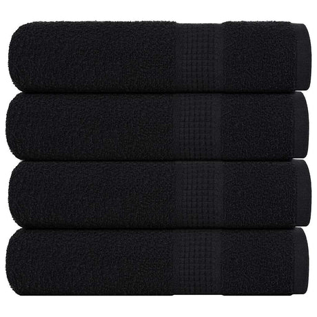 Vidaxx Badetücher 4 Stück 100x150 cm 360 g m² 100 % Baumwolle schwarz
