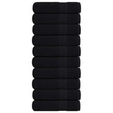 Vidaxx Badetücher 10 Stück 100x150 cm 360 g m² 100 % Baumwolle schwarz
