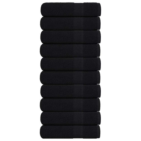 Vidaxx Badetücher 10 Stück 100x150 cm 360 g m² 100 % Baumwolle schwarz