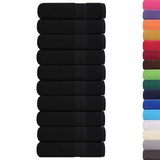 Vidaxx Badetücher 10 Stück 100x150 cm 360 g m² 100 % Baumwolle schwarz