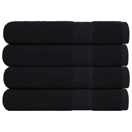 Vidaxx Saunatücher Frogn 4 Stk 80x200 cm 360 g m² schwarz
