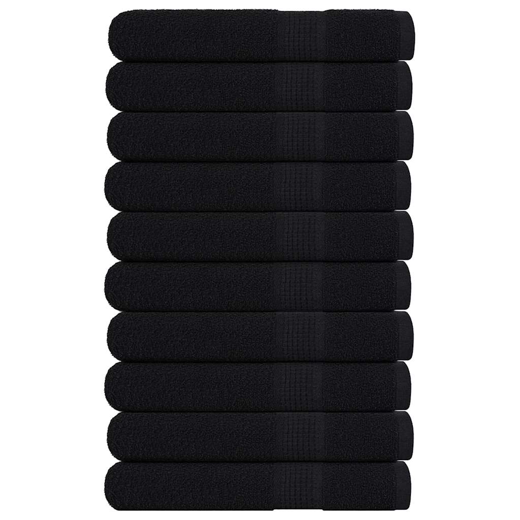 Vidaxx Saunatücher 10 Stück 80x200 cm 360 g m² 100 % Baumwolle schwarz