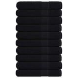 Vidaxx Saunatücher 10 Stück 80x200 cm 360 g m² 100 % Baumwolle schwarz