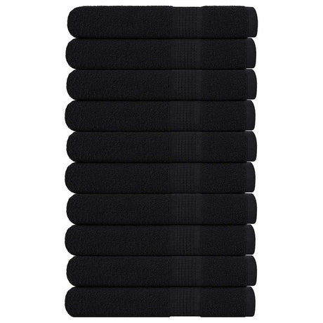 Vidaxx Saunatücher 10 Stück 80x200 cm 360 g m² 100 % Baumwolle schwarz
