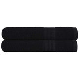 Vidaxx Handtücher 2 Stück 100x200 cm 360 g m² 100 % Baumwolle schwarz