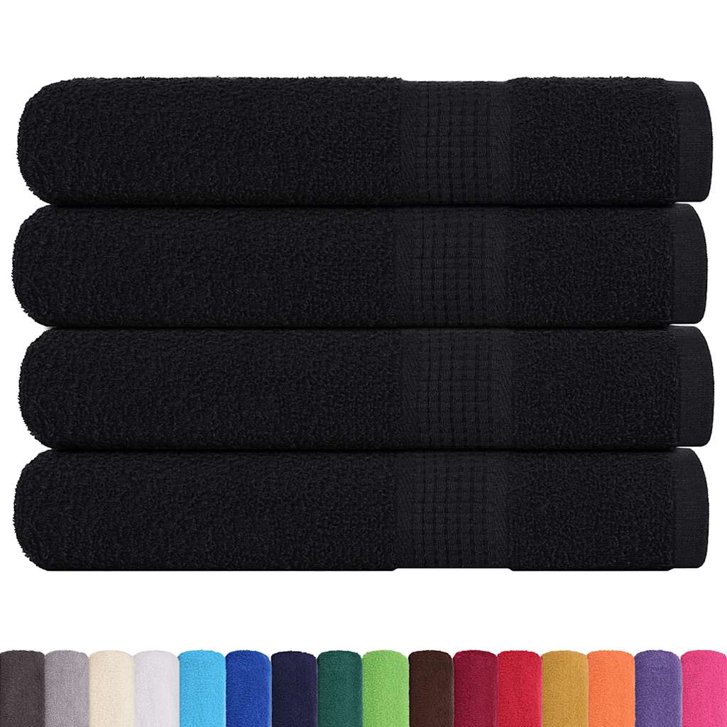 Vidaxx Handtücher Frogn 4 Stück 100x200 cm 360 g m² schwarz