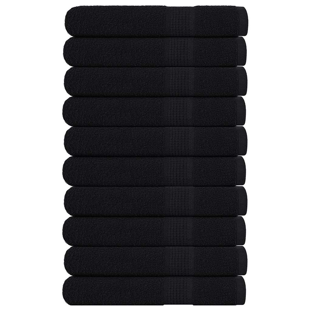 Vidaxx Handtücher Frogn 10 Stück 100x200 cm 360 g m² schwarz