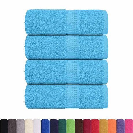Vidaxx Waschlappen 4 Stück Frosch Türkis 30x30 cm 100 % Baumwolle
