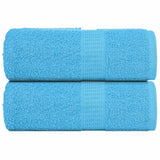 Vidaxx Gästehandtücher 2 Stk. 30x50 cm 360 g m² 100 % Baumwolle Türkis