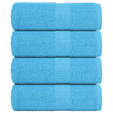 VidaXL Gästehandtücher 4 Stk. 30x50 cm 360 g m² 100 % Baumwolle Türkis
