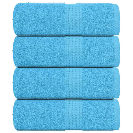 VidaXL Gästehandtücher 4 Stk. 30x50 cm 360 g m² 100 % Baumwolle Türkis