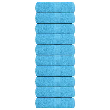 Vidaxx Gästehandtücher 10 Stück 30x50 cm 360 g m² 100 % Baumwolle Türkis