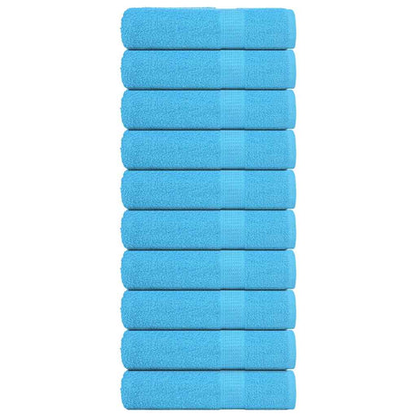 Vidaxx Handtücher 10 Stück 50x100 cm 360 g m² 100 % Baumwolle türkis