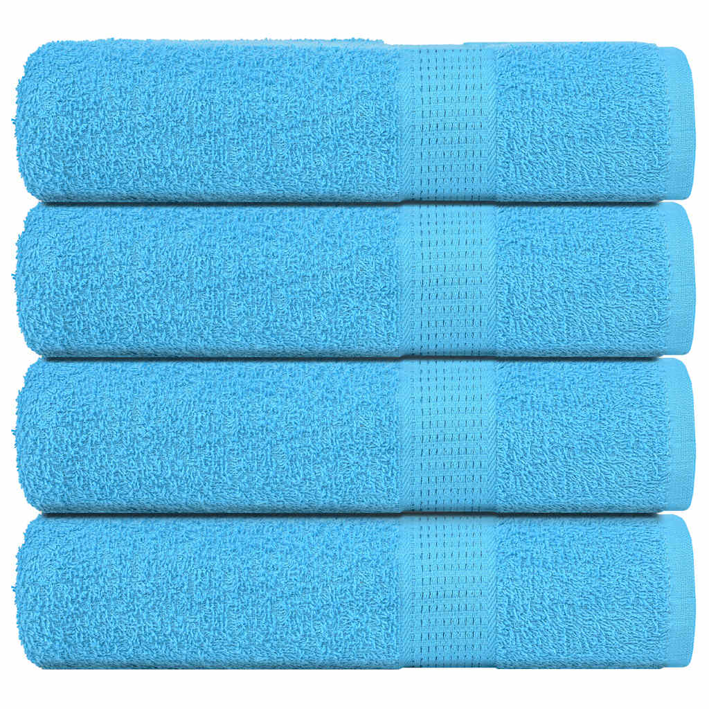 Vidaxx Duschtücher 4 Stück 70x140 cm 360 g m² 100 % Baumwolle Türkis