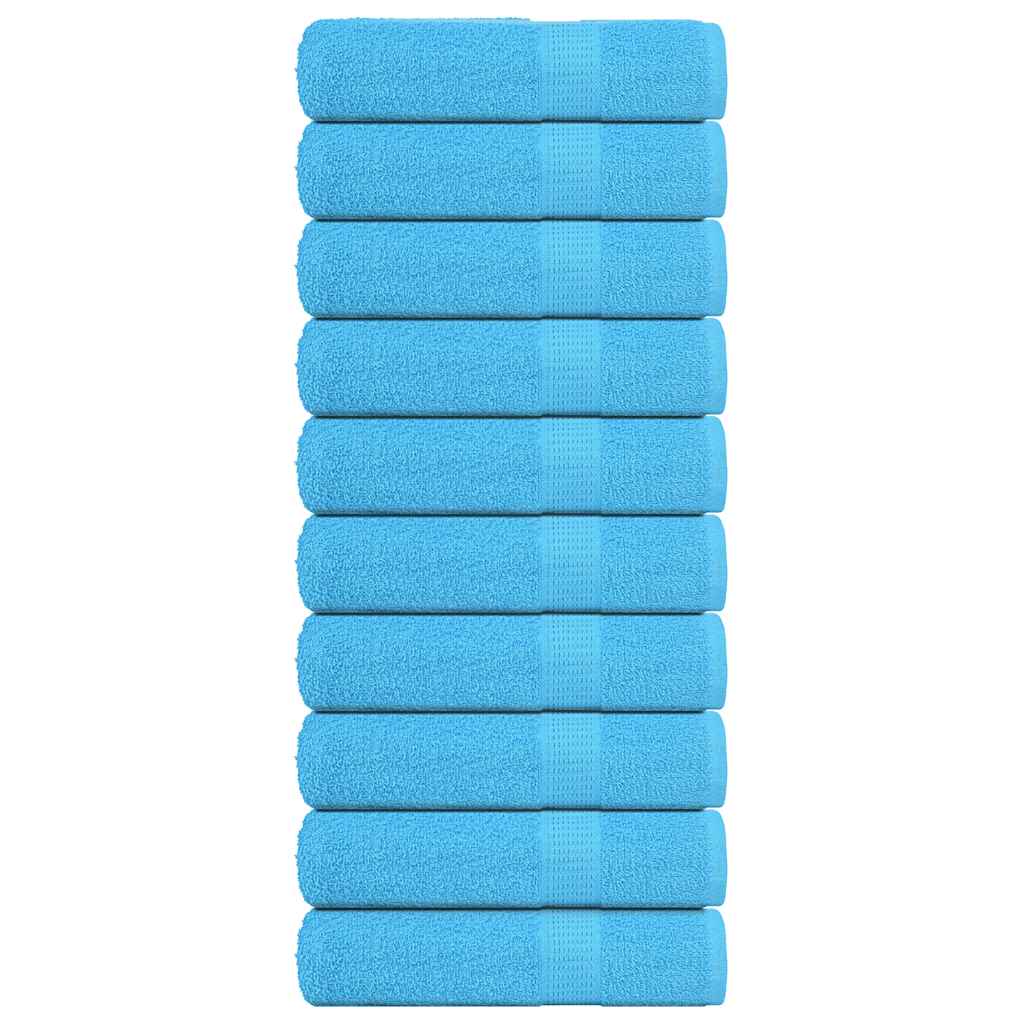 Vidaxx Duschtücher 10 Stück 70x140 cm 360 g m² 100 % Baumwolle Türkis