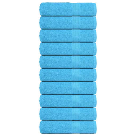 Vidaxx Duschtücher 10 Stück 70x140 cm 360 g m² 100 % Baumwolle Türkis