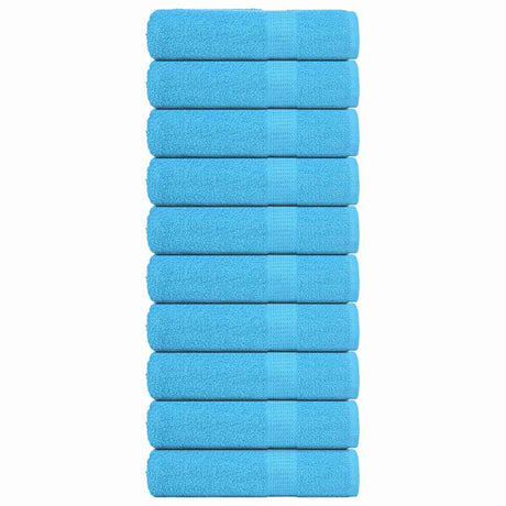 VidaXL Badetücher 10 Stück 100x150 cm 360 g m² 100 % Baumwolle Türkis