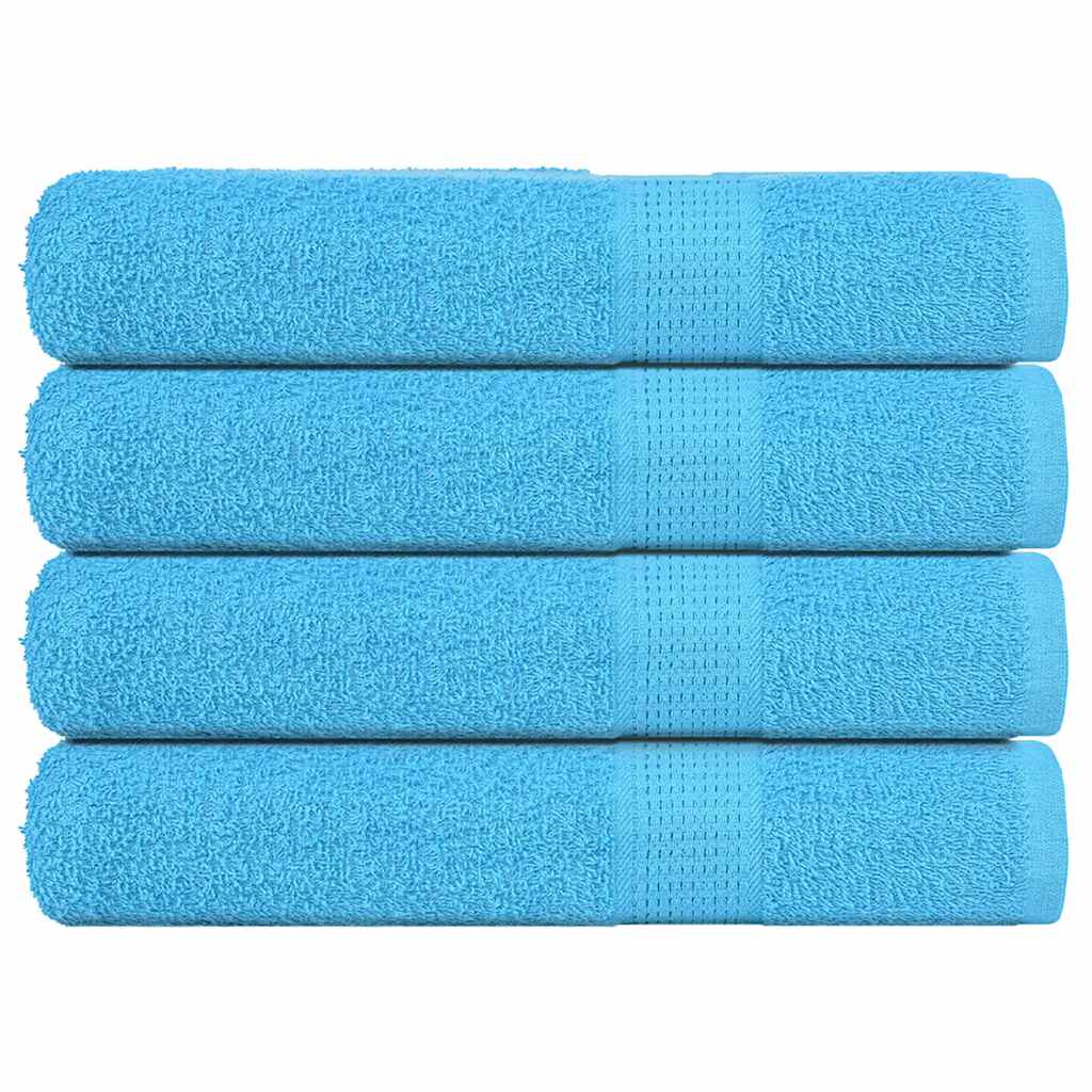 Vidaxx Saunatücher 4 Stk. 80x200 cm 360 g m² 100 % Baumwolle Türkis