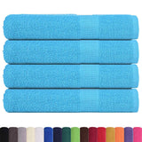 Vidaxx Saunatücher 4 Stk. 80x200 cm 360 g m² 100 % Baumwolle Türkis