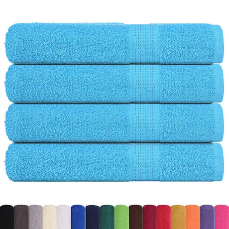 Vidaxx Saunatücher 4 Stk. 80x200 cm 360 g m² 100 % Baumwolle Türkis