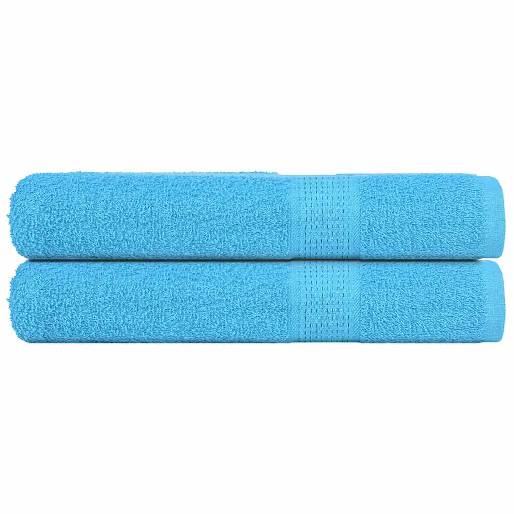 Vidaxx Handtücher 2 Stück 360 g m² 100x200 cm 100 % Baumwolle türkis