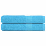 Vidaxx Handtücher 2 Stück 360 g m² 100x200 cm 100 % Baumwolle türkis