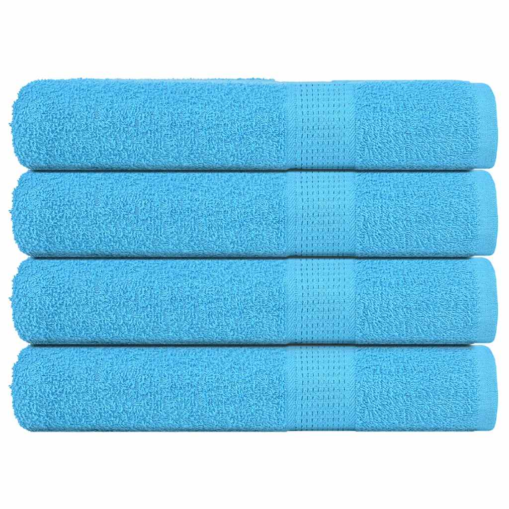 Vidaxx Handtücher 4 Stück 360 g m² 100x200 cm 100 % Baumwolle türkis