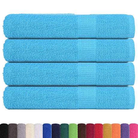 Vidaxx Handtücher 4 Stück 360 g m² 100x200 cm 100 % Baumwolle türkis