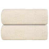 Vidaxx Waschlappen 2 Stück Frogn Creme 30x30 cm 100 % Baumwolle