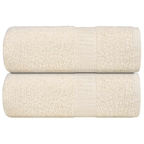 Vidaxx Waschlappen 2 Stück Frogn Creme 30x30 cm 100 % Baumwolle