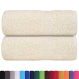 Vidaxx Waschlappen 2 Stück Frogn Creme 30x30 cm 100 % Baumwolle