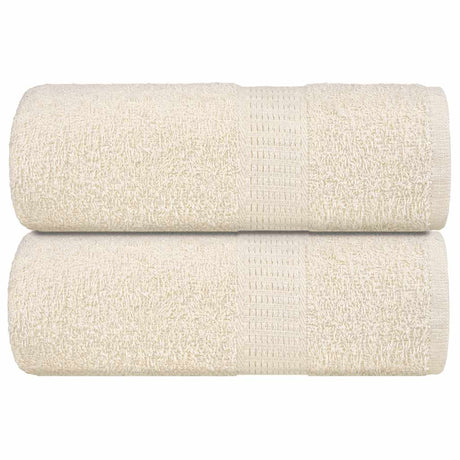 VidaXL Gästehandtücher Frogn 2 St. 30x50 cm 360 g m² Creme