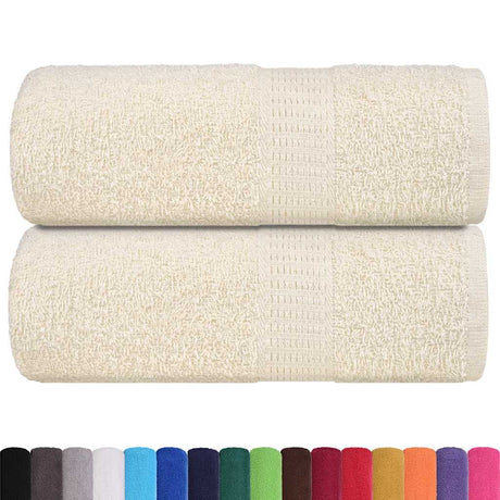 VidaXL Gästehandtücher Frogn 2 St. 30x50 cm 360 g m² Creme