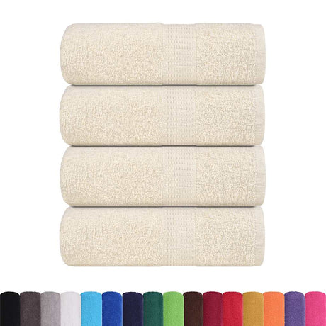 Vidaxx Gästehandtücher Frogn 4 Stk 30x50 cm 360 g m² Creme