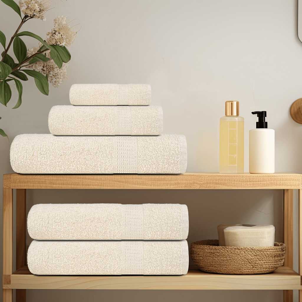 Vidaxx Gästehandtücher Frogn 10 Stück 30x50 cm 360 g m² Creme