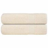 Vidaxx Handtücher 2 Stück 50x100 cm 360 g m² 100 % Baumwolle cremefarben