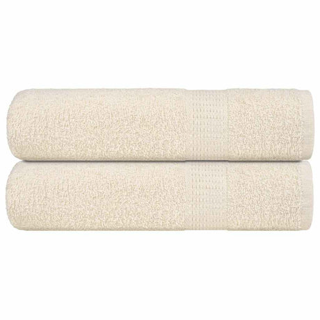 Vidaxx Handtücher 2 Stück 50x100 cm 360 g m² 100 % Baumwolle cremefarben