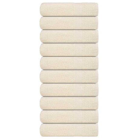 Vidaxx Handtücher Frogn 10 Stk 50x100 cm 360 g m² Creme