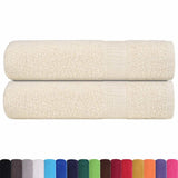 Vidaxx Duschtücher 2 St. 70x140 cm 360 g m² 100 % Baumwolle Creme