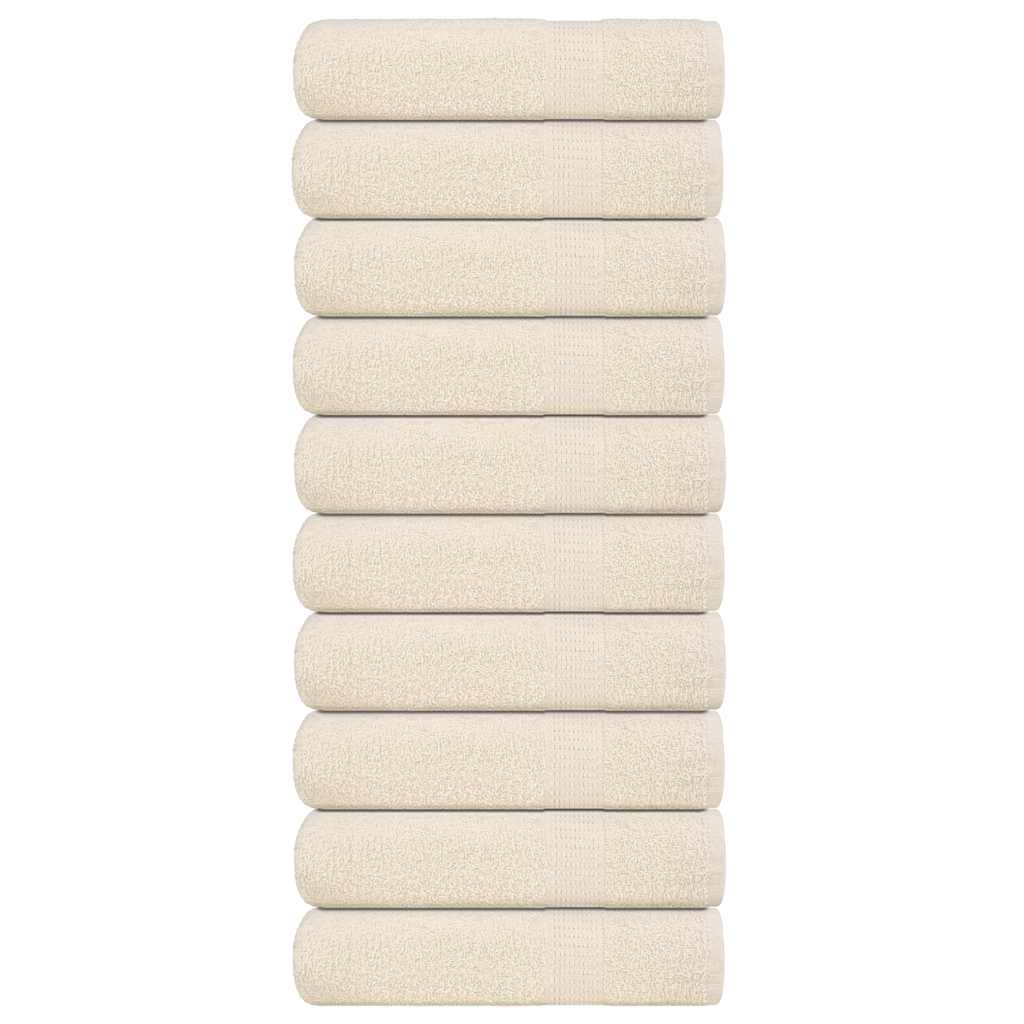 Vidaxx Duschtücher Frogn 10 Stk 70x140 cm 360 g m² Creme