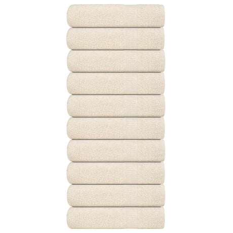 Vidaxx Duschtücher Frogn 10 Stk 70x140 cm 360 g m² Creme
